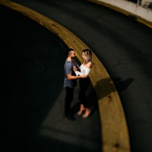 UrbanSeattlyEngagmentSessionEdgySeattlePhotographerTonieChristinePhotographyParkingGarageEngagementPhotosSeattleTonieChristine