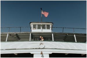 The MV Skansonia micro wedding couple