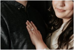 Couple holding each other