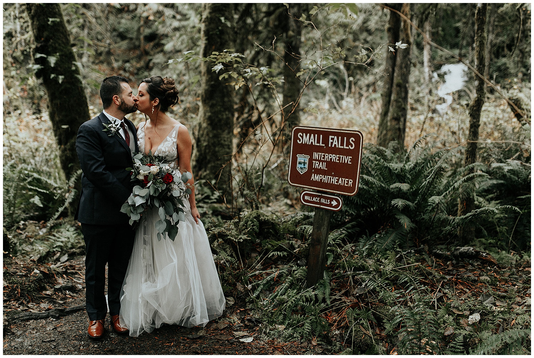 Wallace Falls Wedding  Photos// PNW Cabin Wedding // Brad + Valerie // Tonie Christine Photography Seattle Wedding Photographer