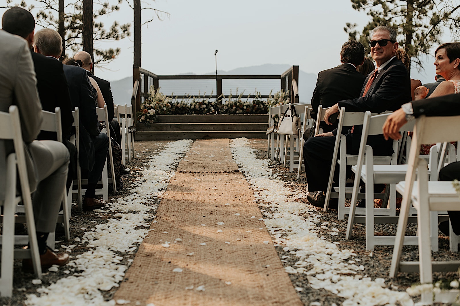 Elegant Wedding Ceremony in Suncadia Swiftwater Cellars