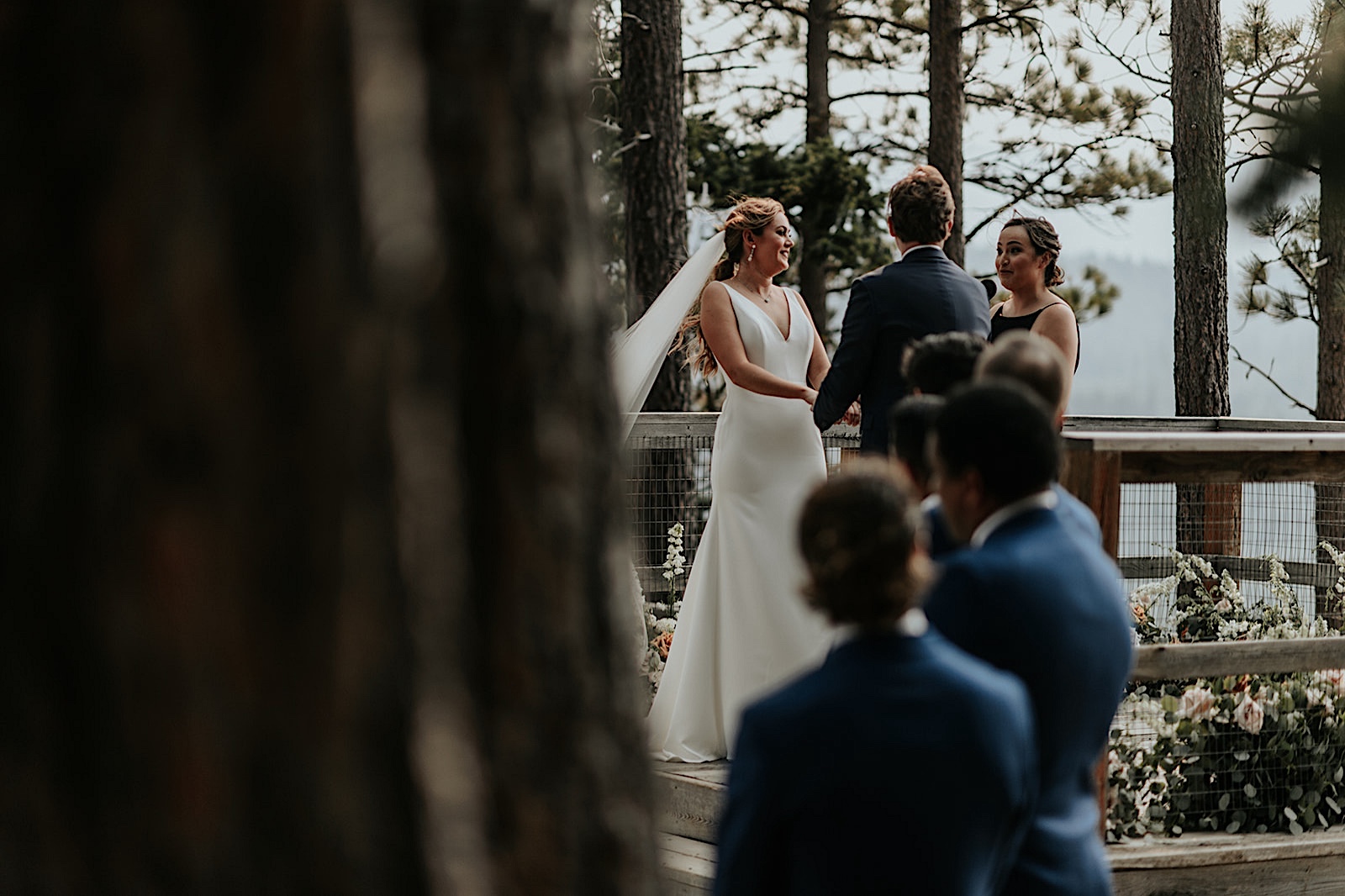 Elegant Wedding Ceremony in Suncadia Swiftwater Cellars